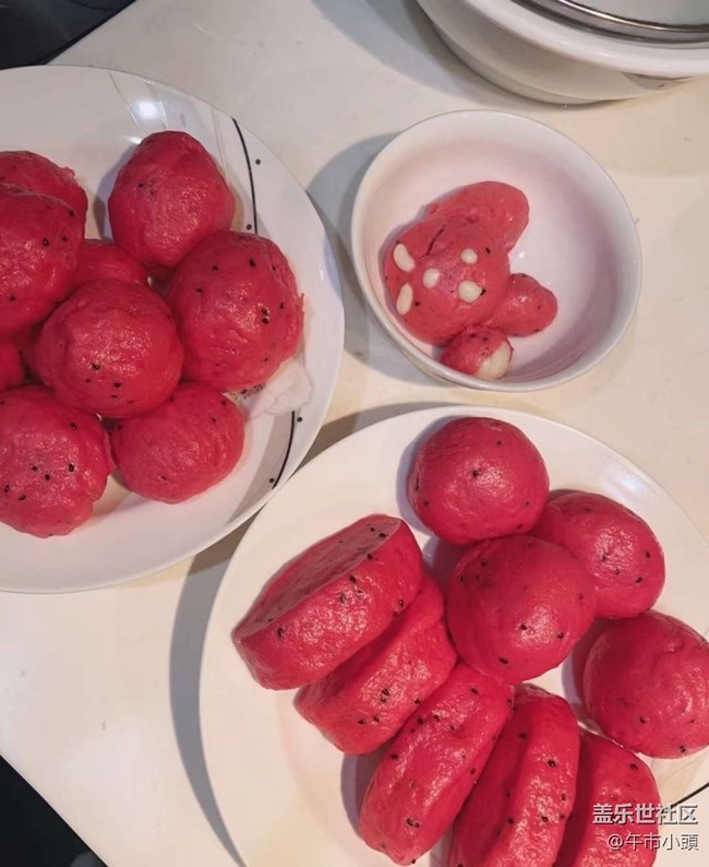 【一口春味】火龍果饅頭