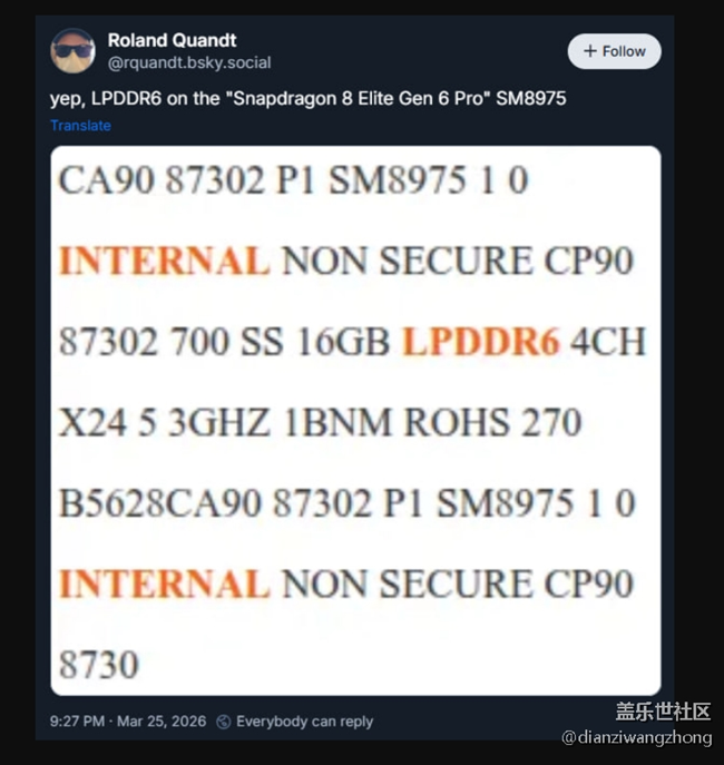 Galaxy S27 Ultra 或?qū)⒋钶d LPDDR6 內(nèi)存和首款 Pro 級驍龍芯片 Galaxy S27 Ultra 或?qū)⒋钶d LPDDR6 內(nèi)存和首款 Pro 級驍龍芯片