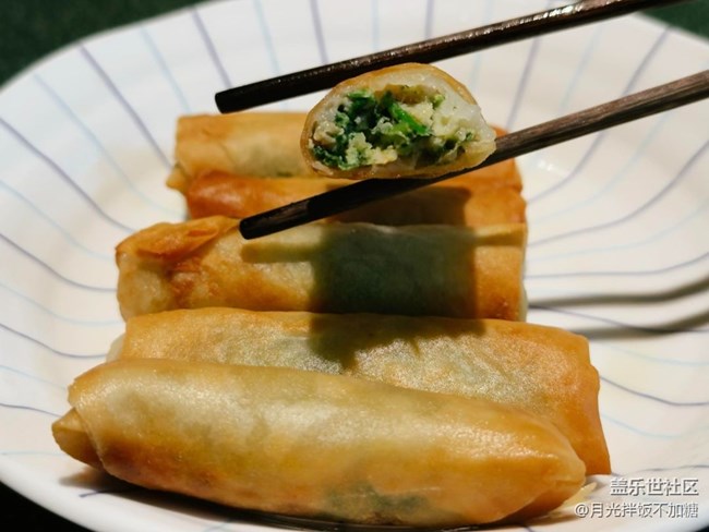 【清明食味】薺菜蝦肉春卷