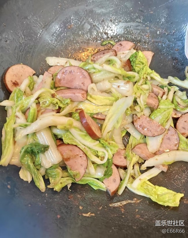 【谷雨食鮮】白菜炒香腸