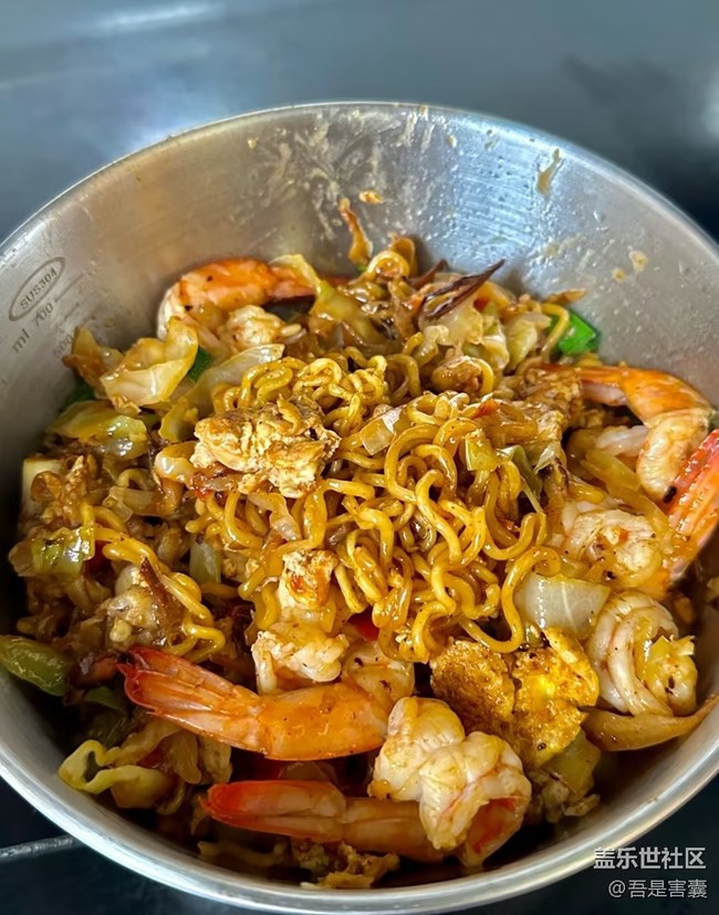 【一味傾心】蒜蓉蝦燜泡面