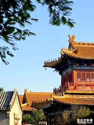夕陽余暉的建筑