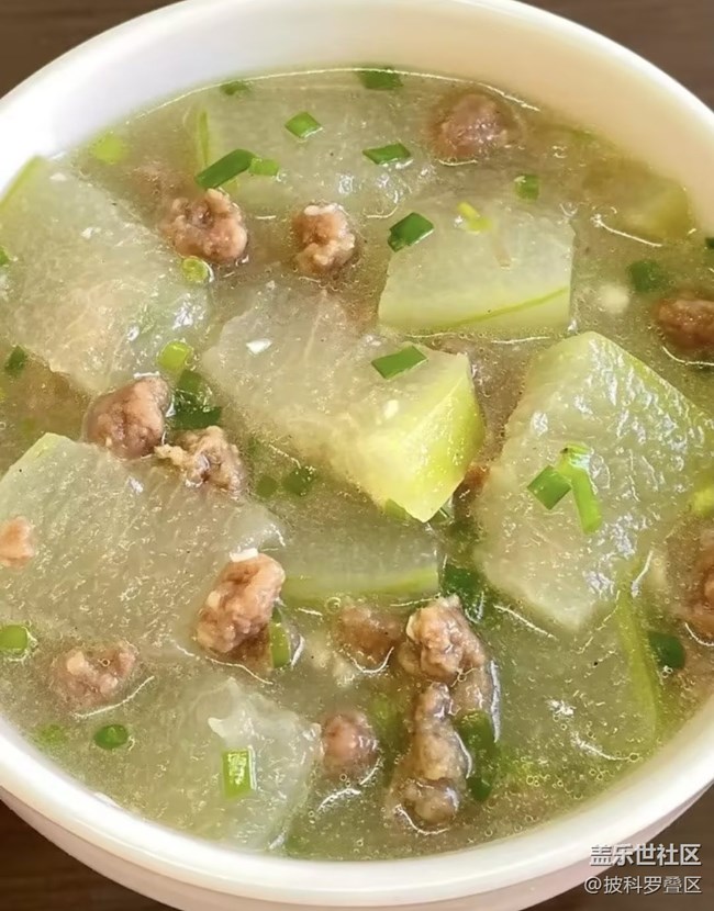 【仲夏食光】冬瓜肉末湯