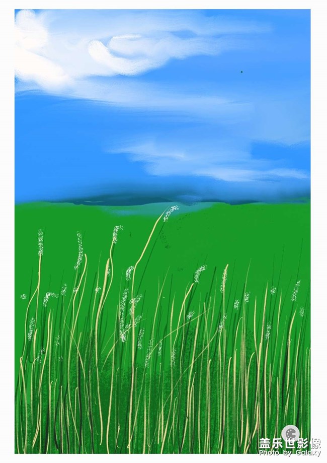 .三星筆記繪畫原野